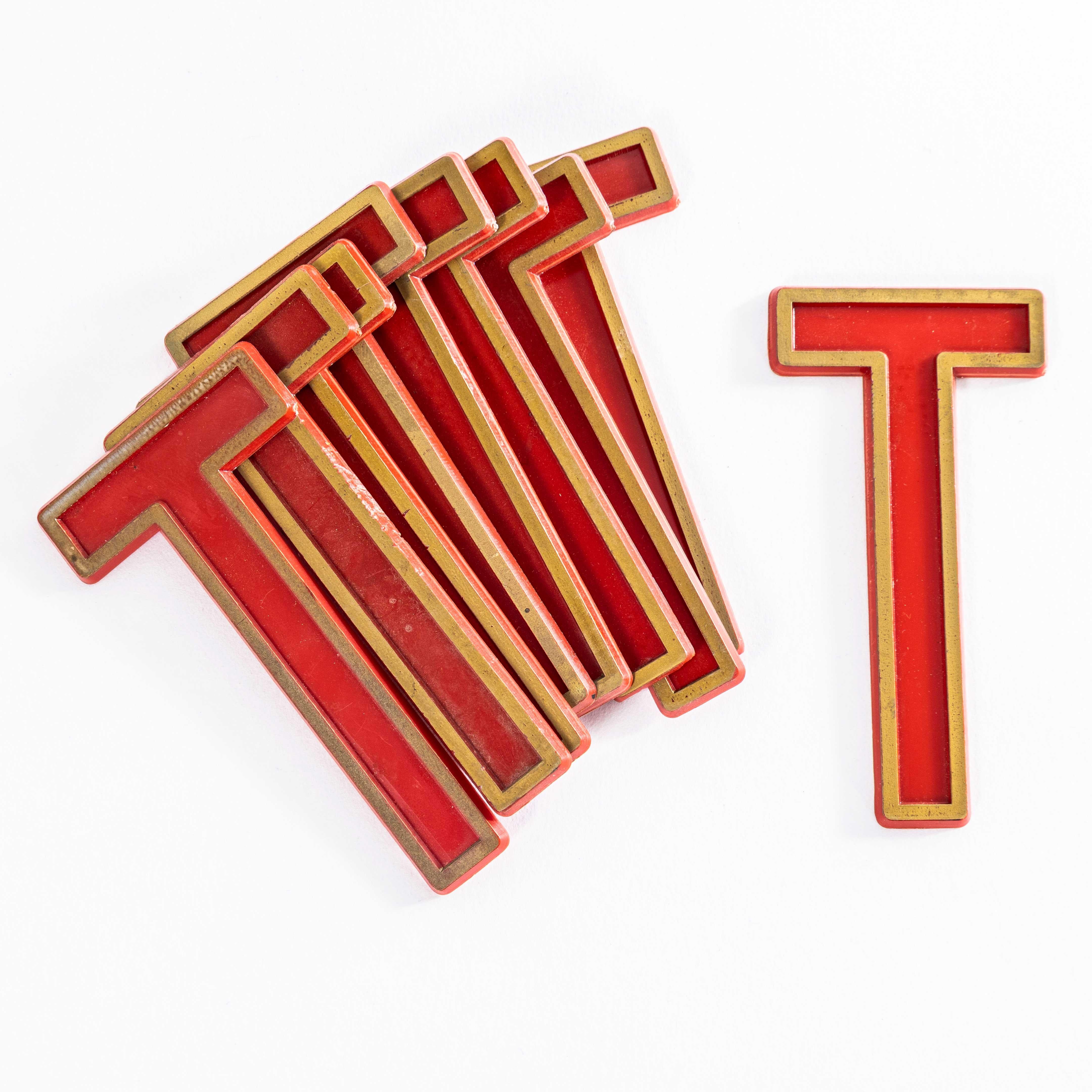 Mid-20th Century 1930's English Marquee Cinema Letter - T For Sale