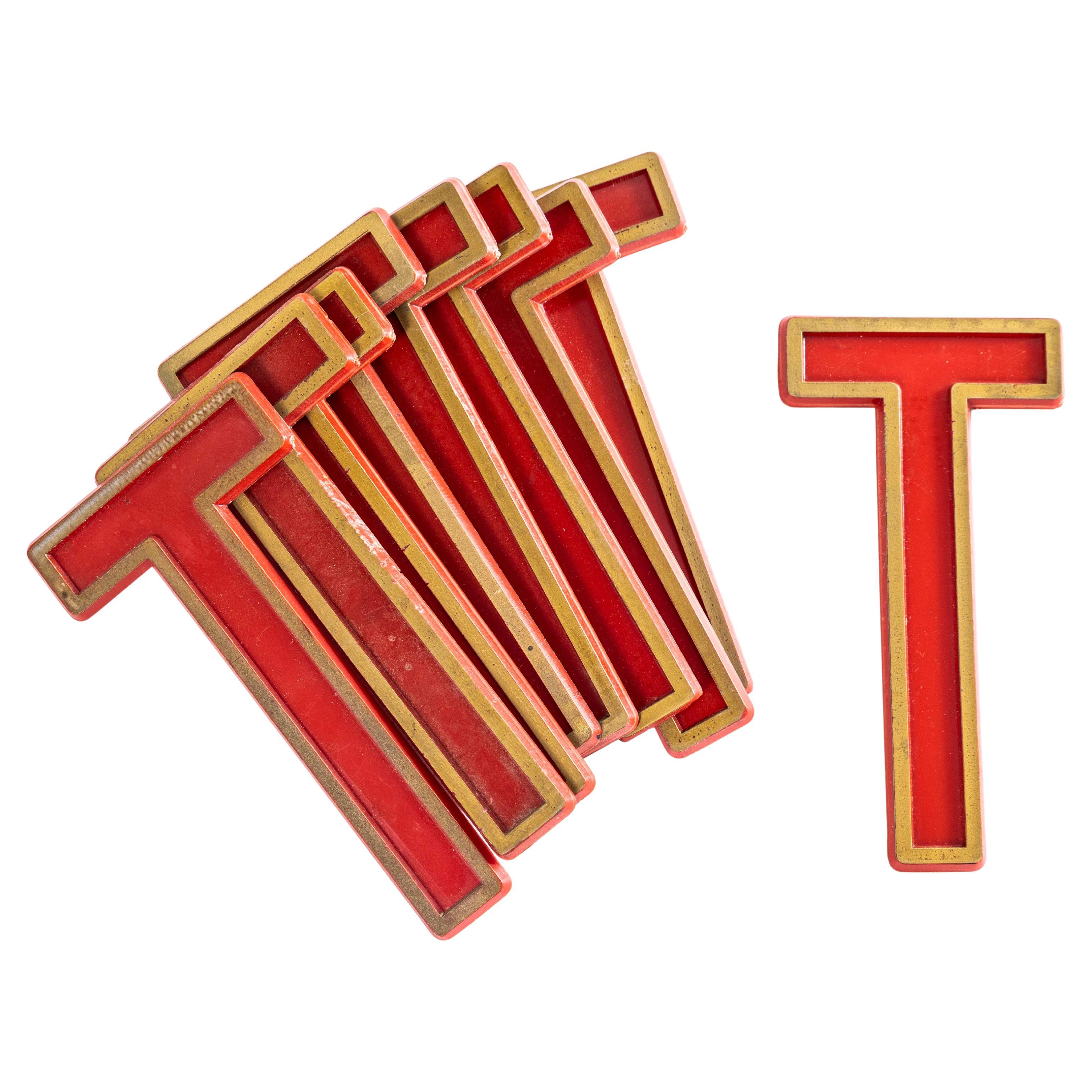 1930's English Marquee Cinema Letter - T