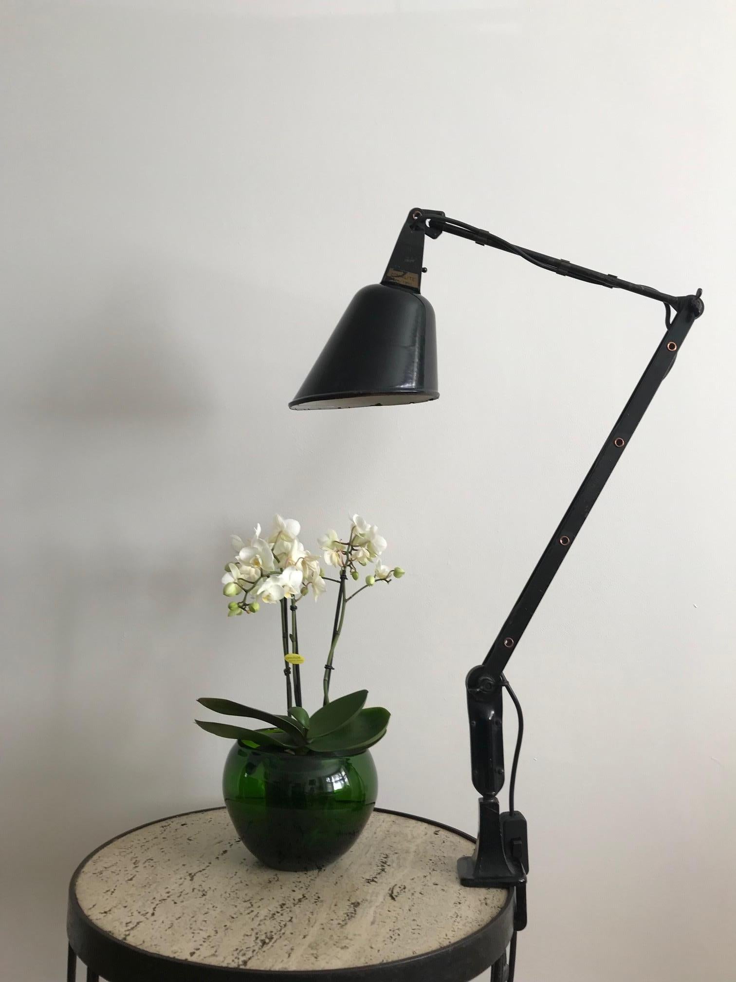 1930s English Zonalite Walligraph Anglepoise Desk Lamp For Sale 6