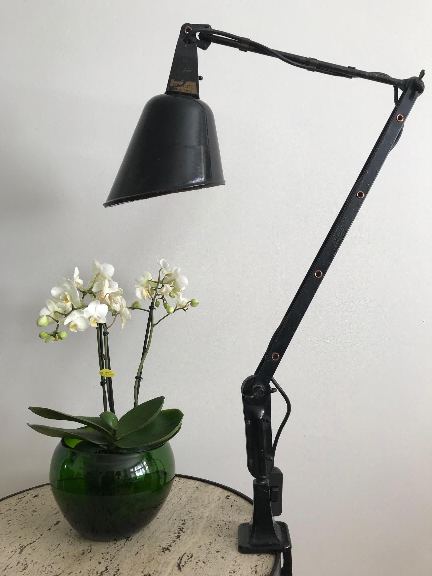 1930s English Zonalite Walligraph Anglepoise Desk Lamp For Sale 7