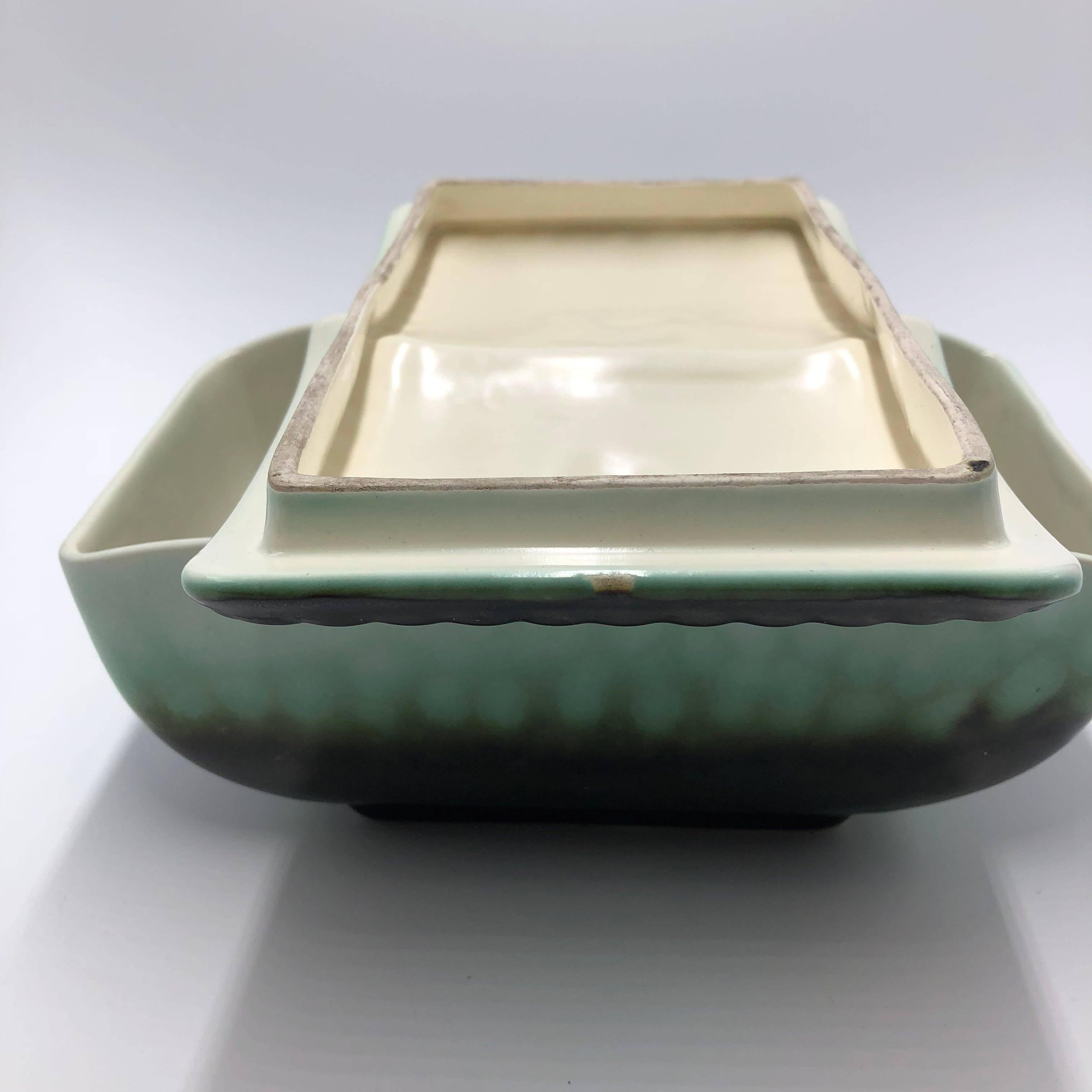 1930s Faience Elsterwerda Bonbon Dish or Box, Art Deco For Sale 1