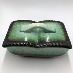 1930s Faience Elsterwerda Bonbon Dish or Box, Art Deco