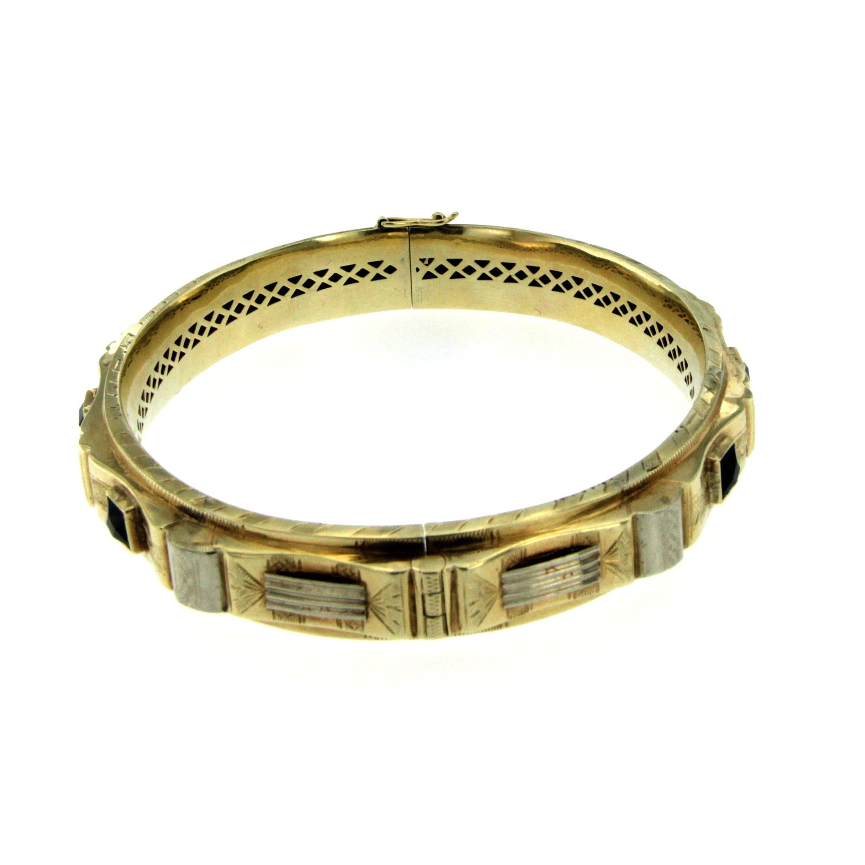 Bracelet jonc Fasces Lictorii en or et Fasces des années 1930 Excellent état - En vente à Napoli, Italy