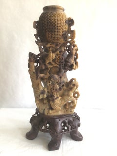 1930s Finely Carved Soapstone Statue