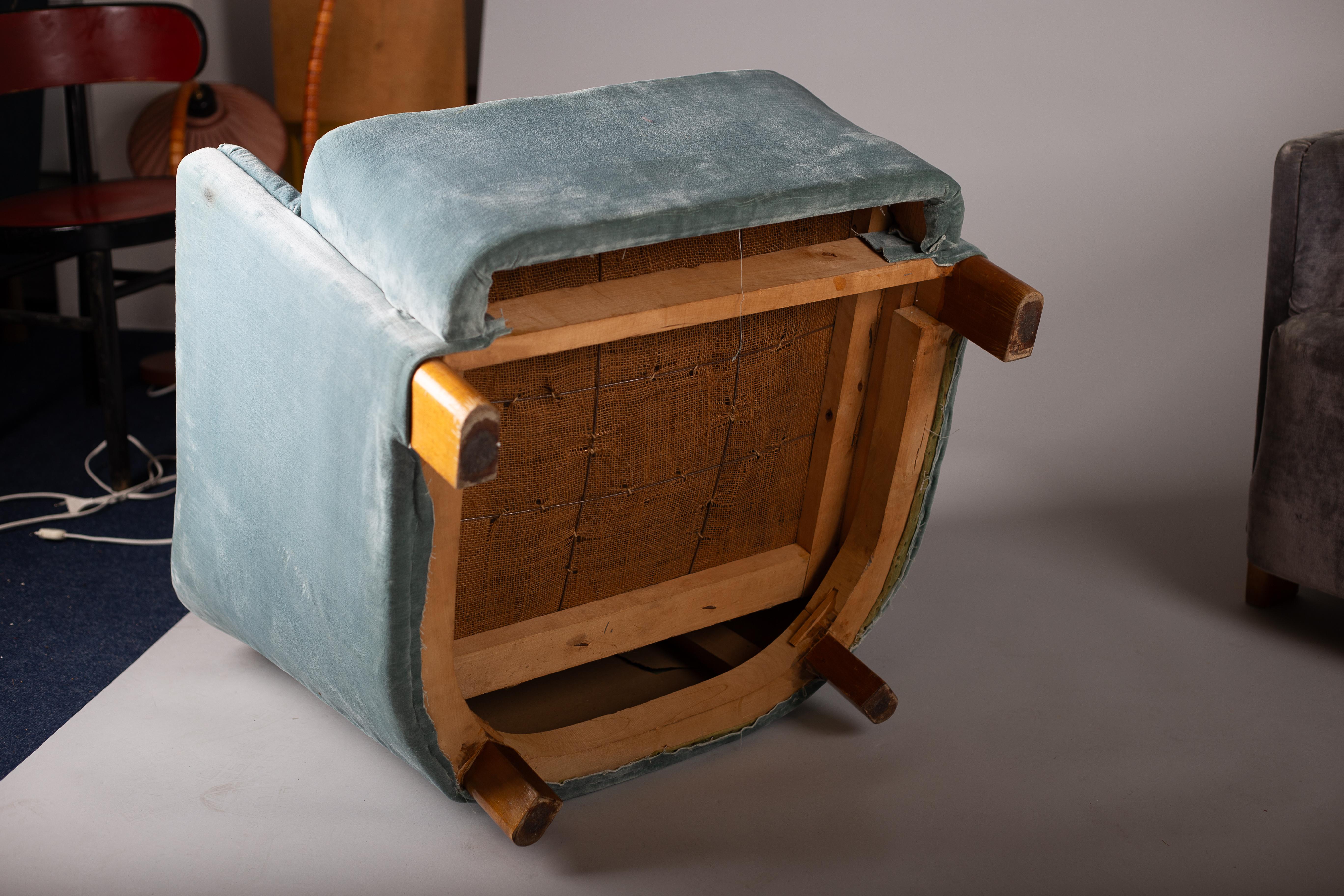1930s Finnish lounge chairs model 217 Continent, for ASKO For Sale 6