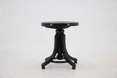 1930s Fischel Adjustable Stool /Tabouret, Czechoslovakia