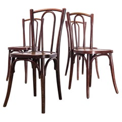 1930's Fischel Bentwood Dining Chairs, Spice, Set of Four