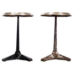 1930's Fischel Cast Bistro Cafe Tables - Pair