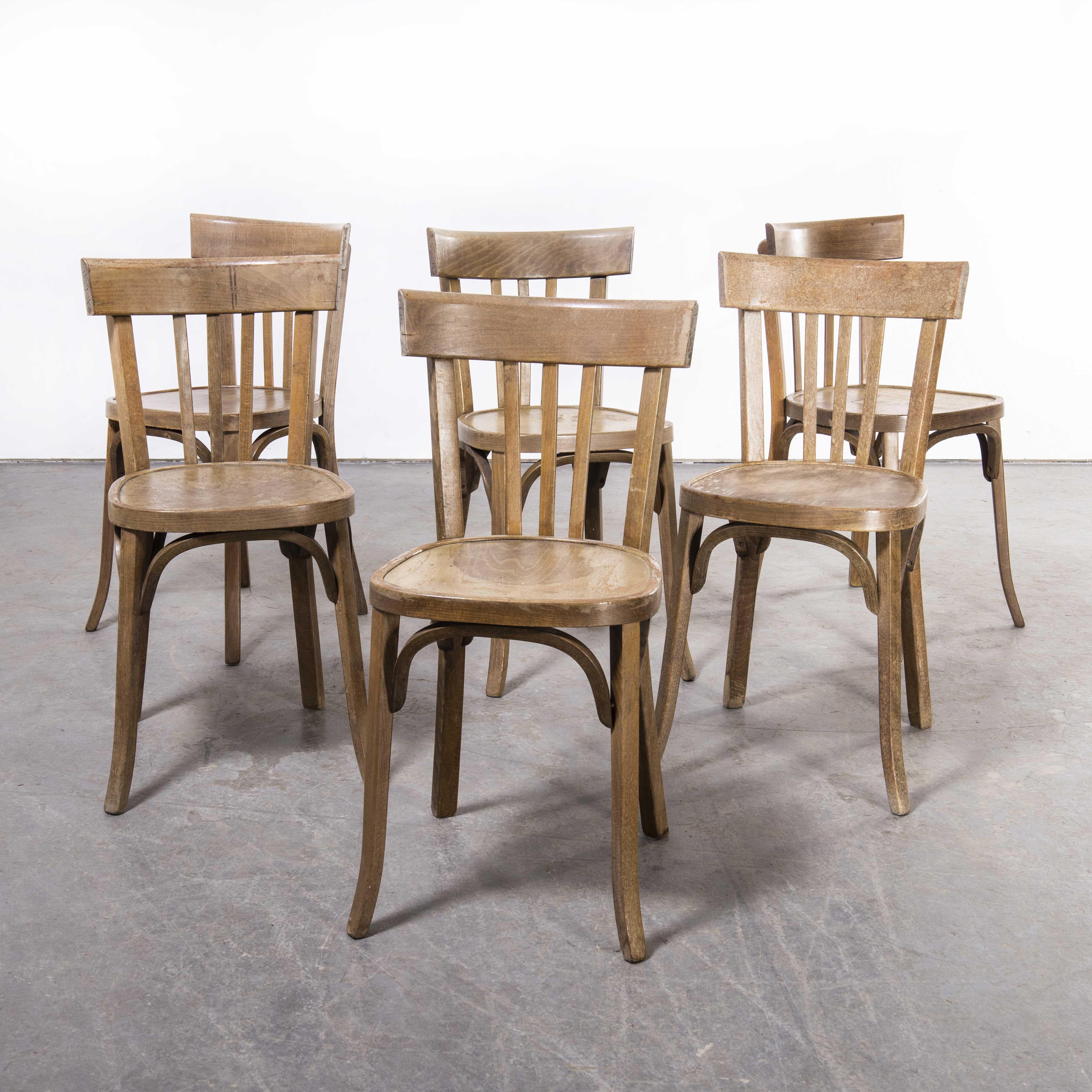 1930's Fischel French Bentwood Saddle Back Dining Chairs, Set of Ten In Good Condition In Hook, Hampshire