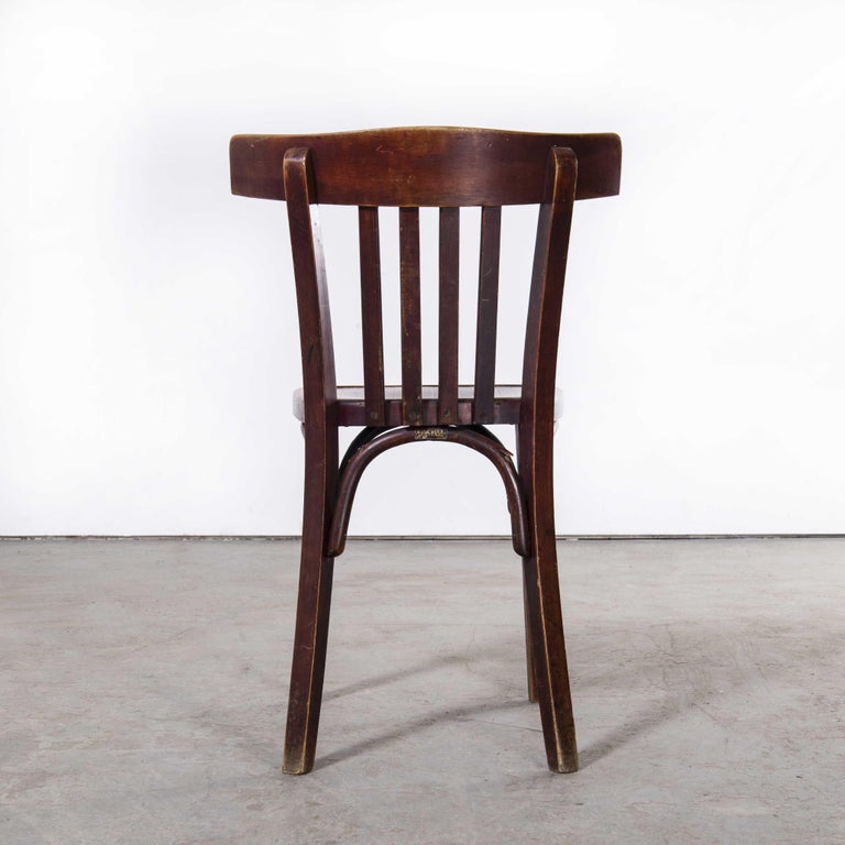 Mid-20th Century 1930's Fischel French Bentwood Saddle Back Dining Chairs, Set of Ten For Sale