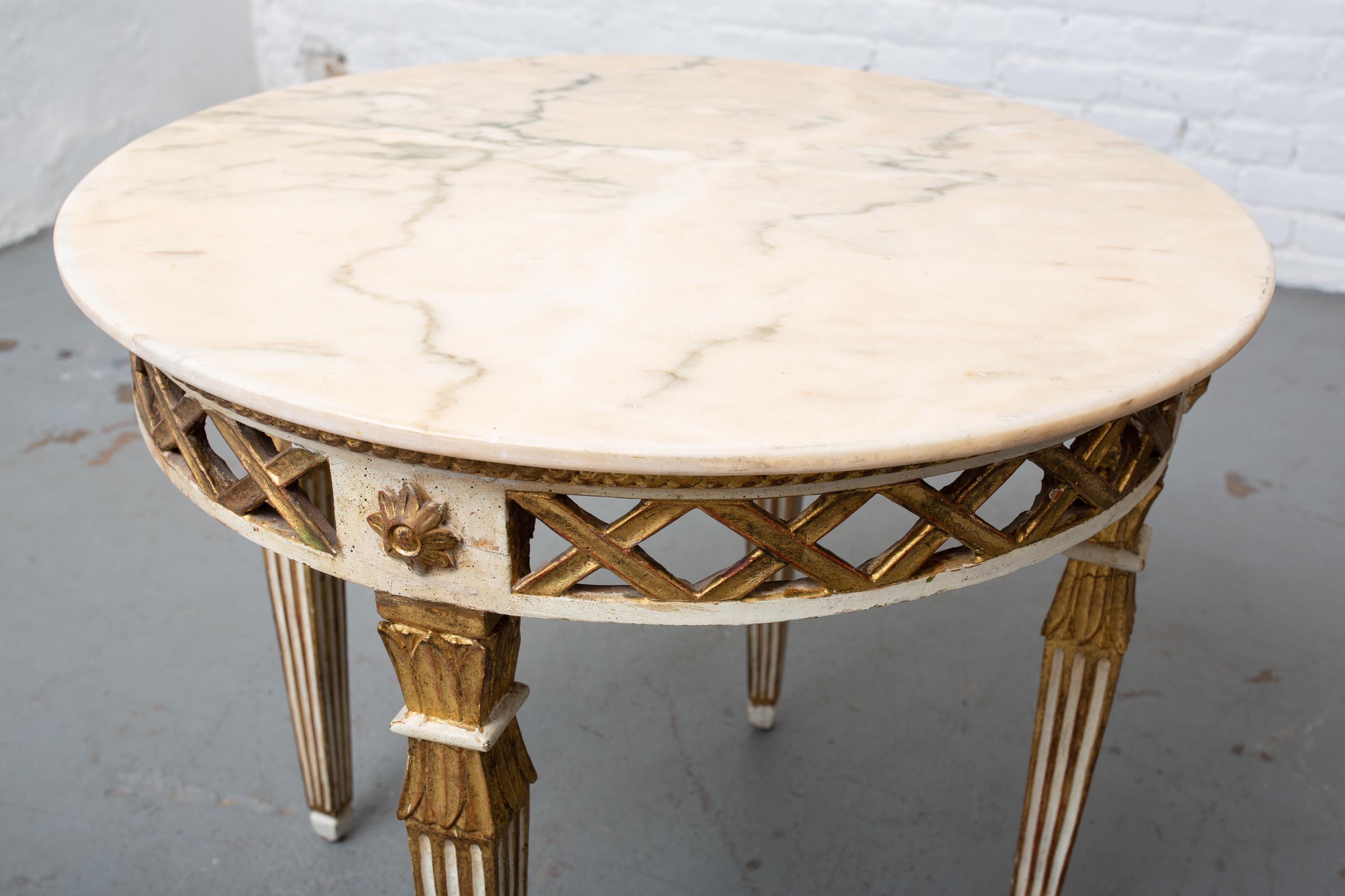 1930s Florentine Marble Side Table 2