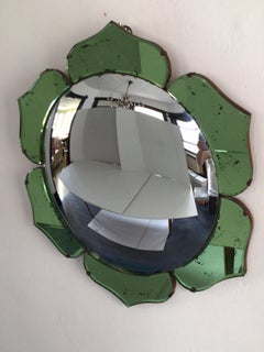 Specchio da parete a forma di fiore degli anni ’30