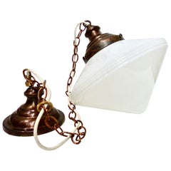 1930s “Flying Saucer” Style Pendant Light