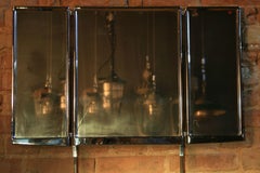 1930s Foldable Theater Mirror in Art Deco Style