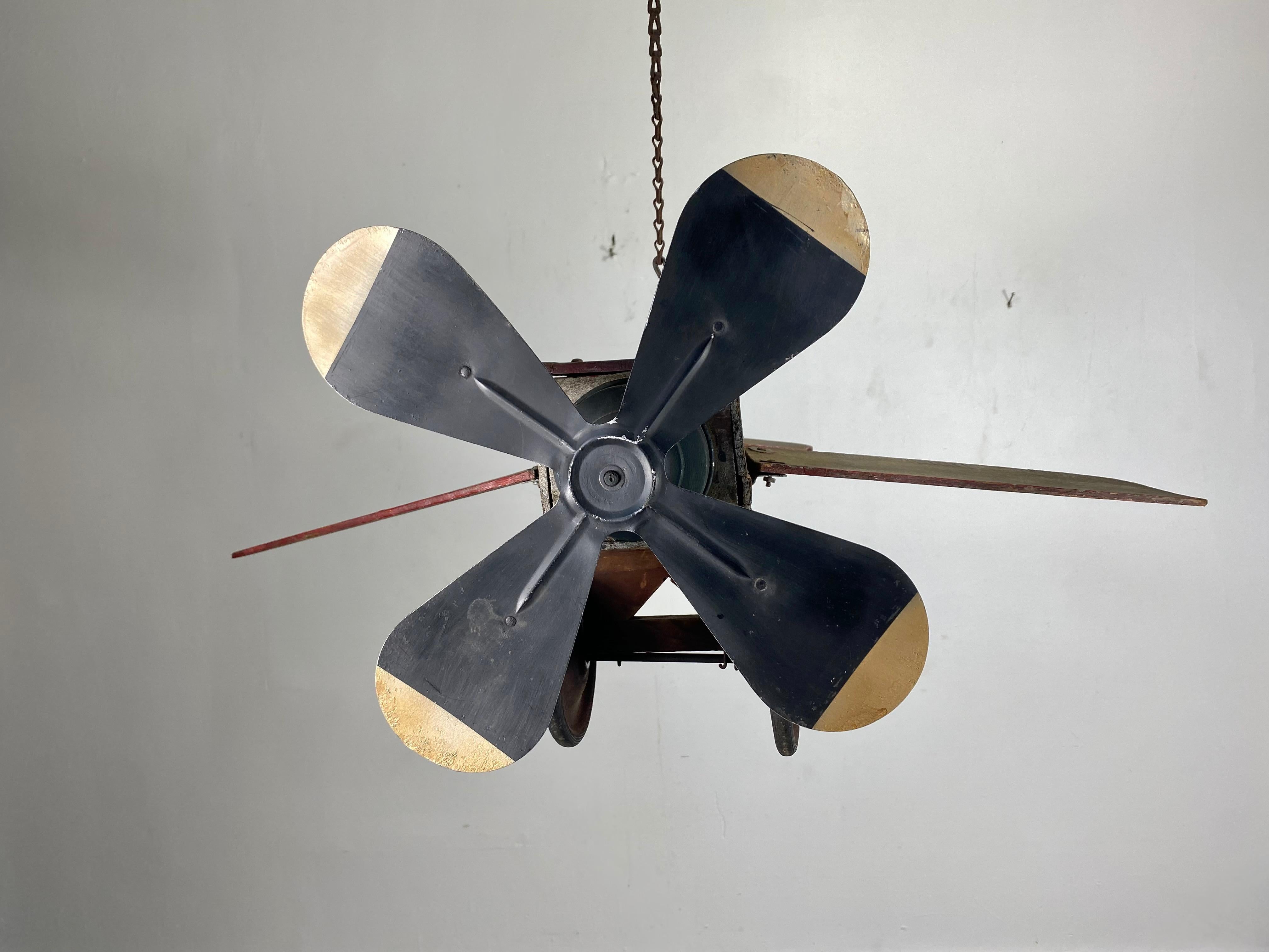 antique airplane fan