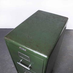 1930's Four Drawer Milners Steel Filing Cabinet