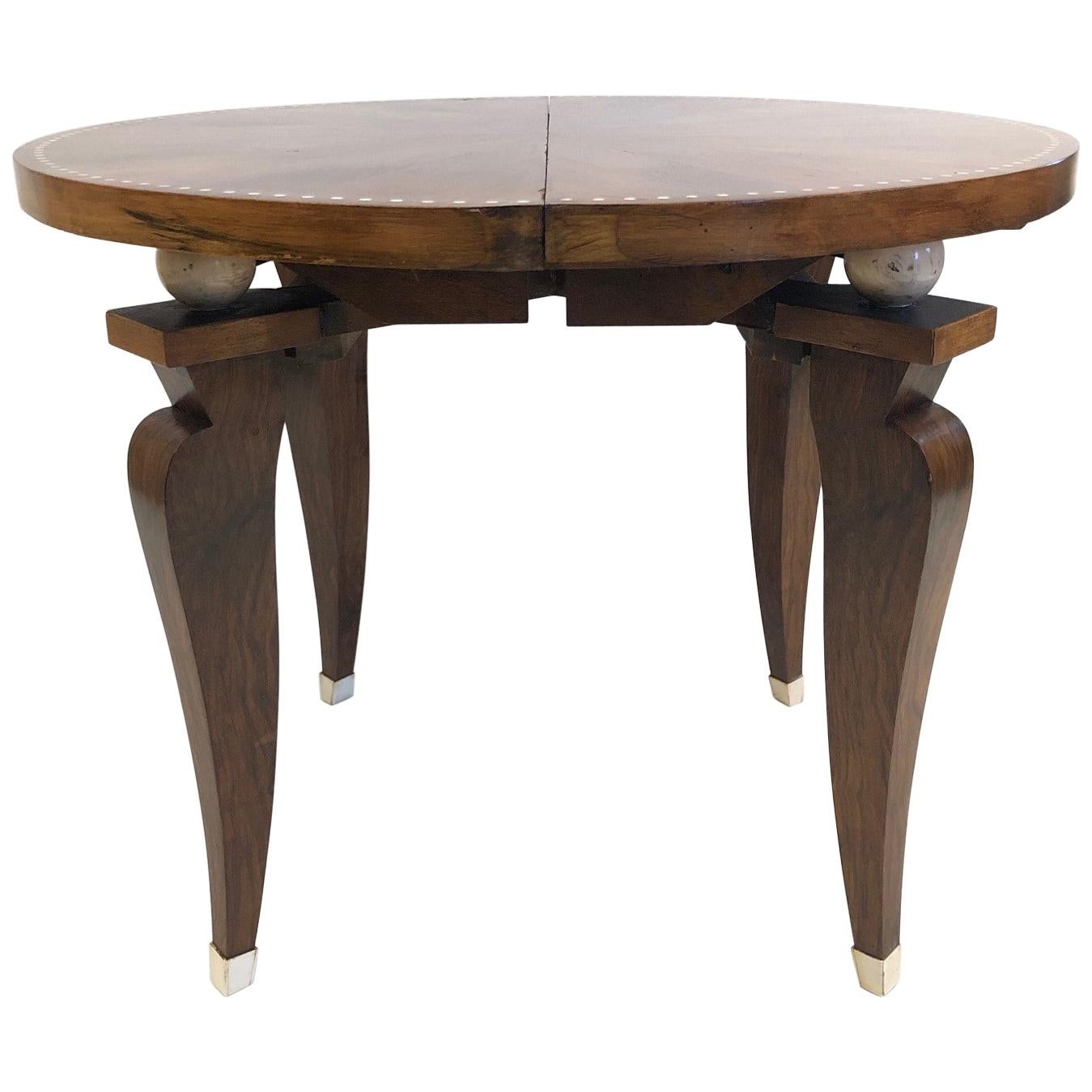 1930s French Art Deco Adjustable Table