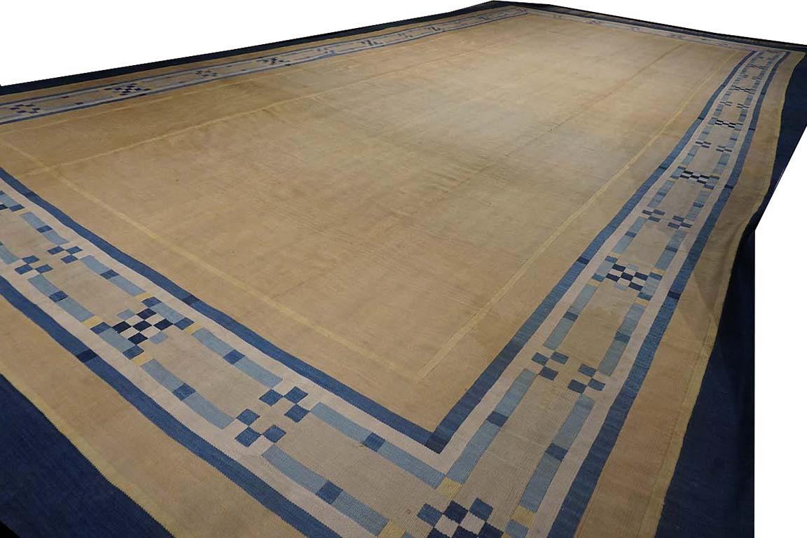 Francese 1930s French Art Deco Aubusson Carpet Attributed to Jean-Michel Frank in vendita