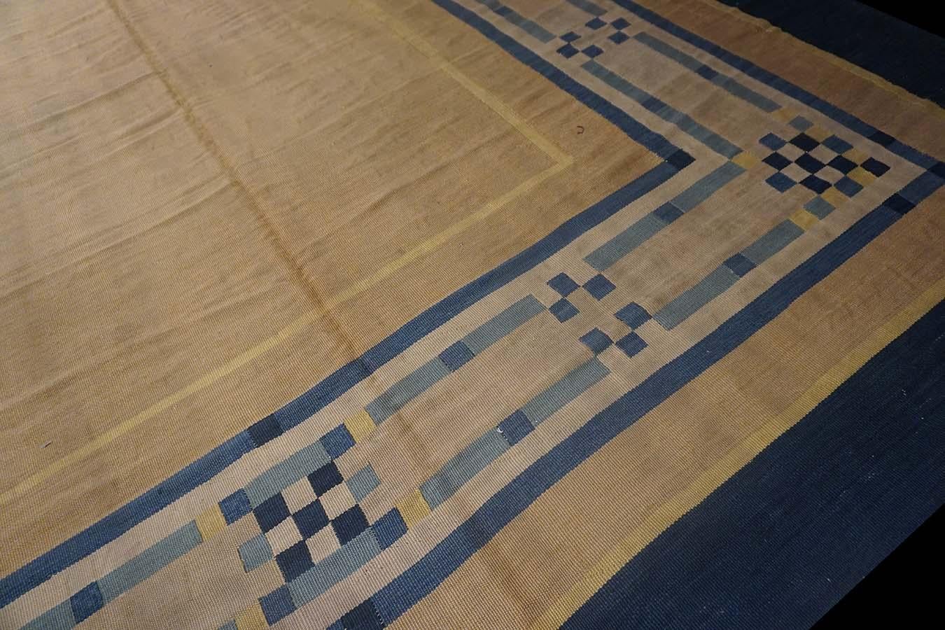 Metà XX secolo 1930s French Art Deco Aubusson Carpet Attributed to Jean-Michel Frank in vendita