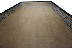 Sublime Soft Yellow Color French Deco Aubusson Rug Attributed -Jean-Michel Frank