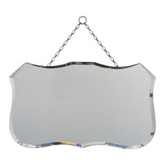 1930s French Art Deco Beveled Mirror