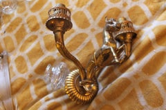 1930s French Art Deco Bronze "Equine" Horse Figural Wall Sconce attr. Jansen.