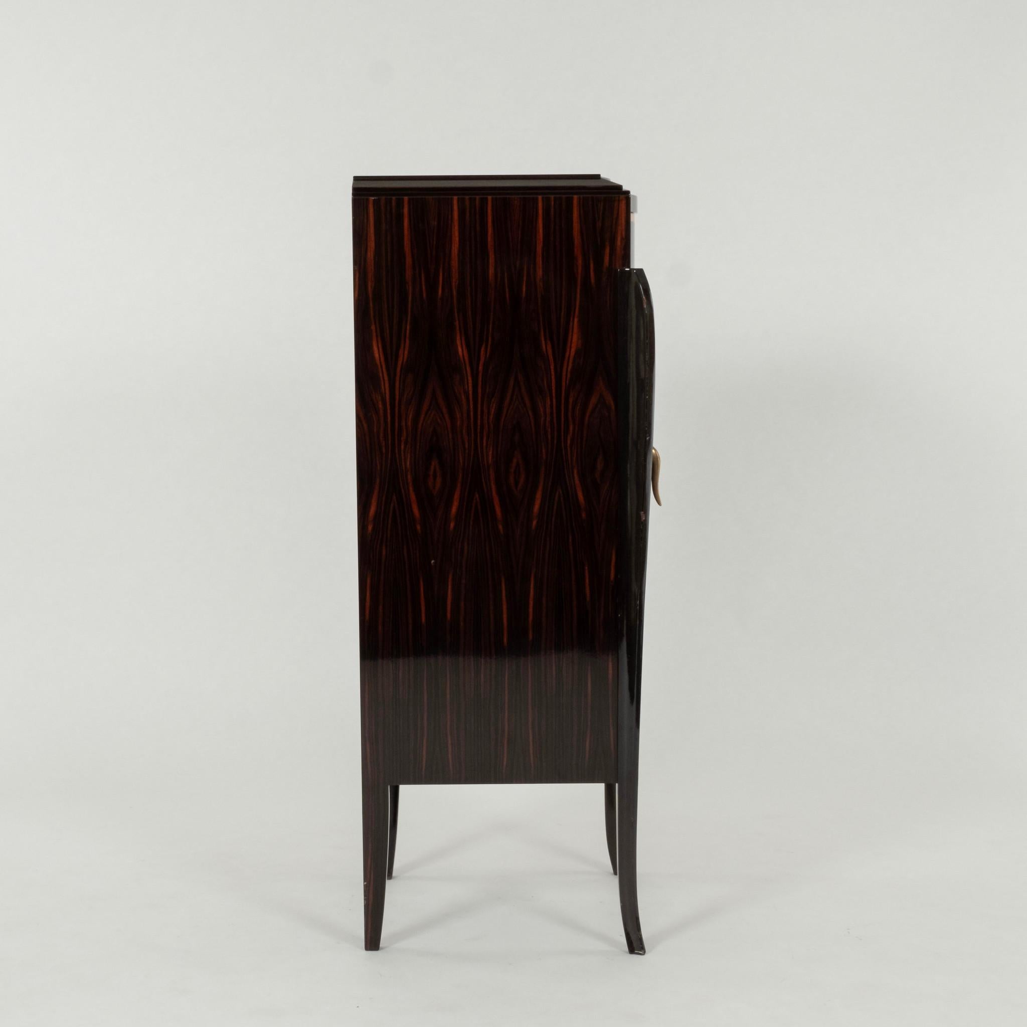 1930s French Art Deco Cabinet or Dry Bar Attr. to Jules Leleu In Good Condition In Houston, TX