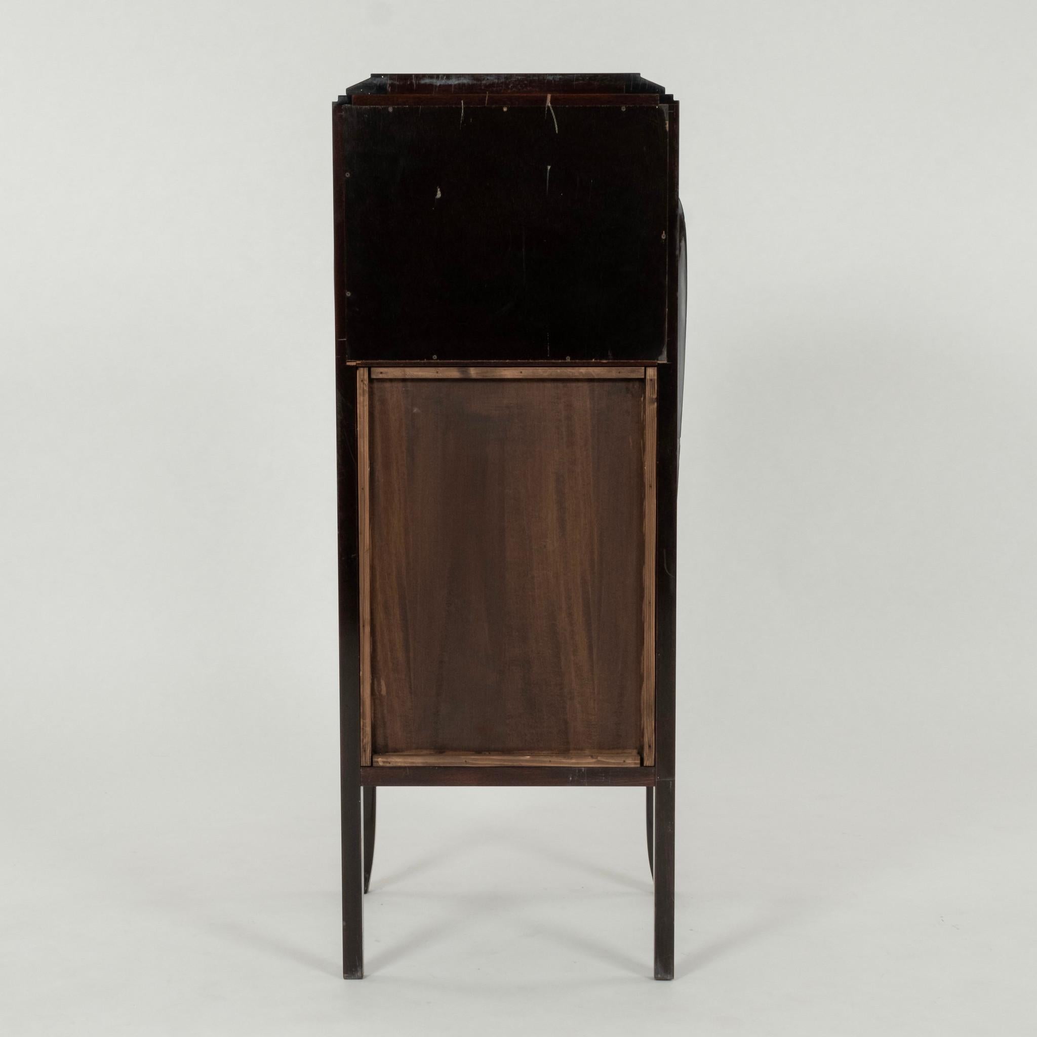 20th Century 1930s French Art Deco Cabinet or Dry Bar Attr. to Jules Leleu
