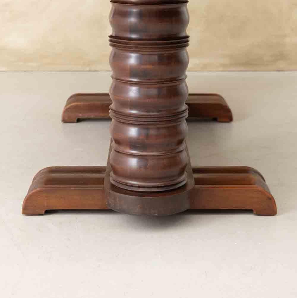 1930's French Art Deco Carved Dining Table by Gaston Poisson 11