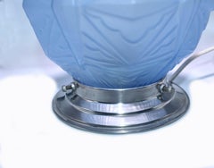 1930s French Art Deco Ceiling Light in Molded Pressed Glass