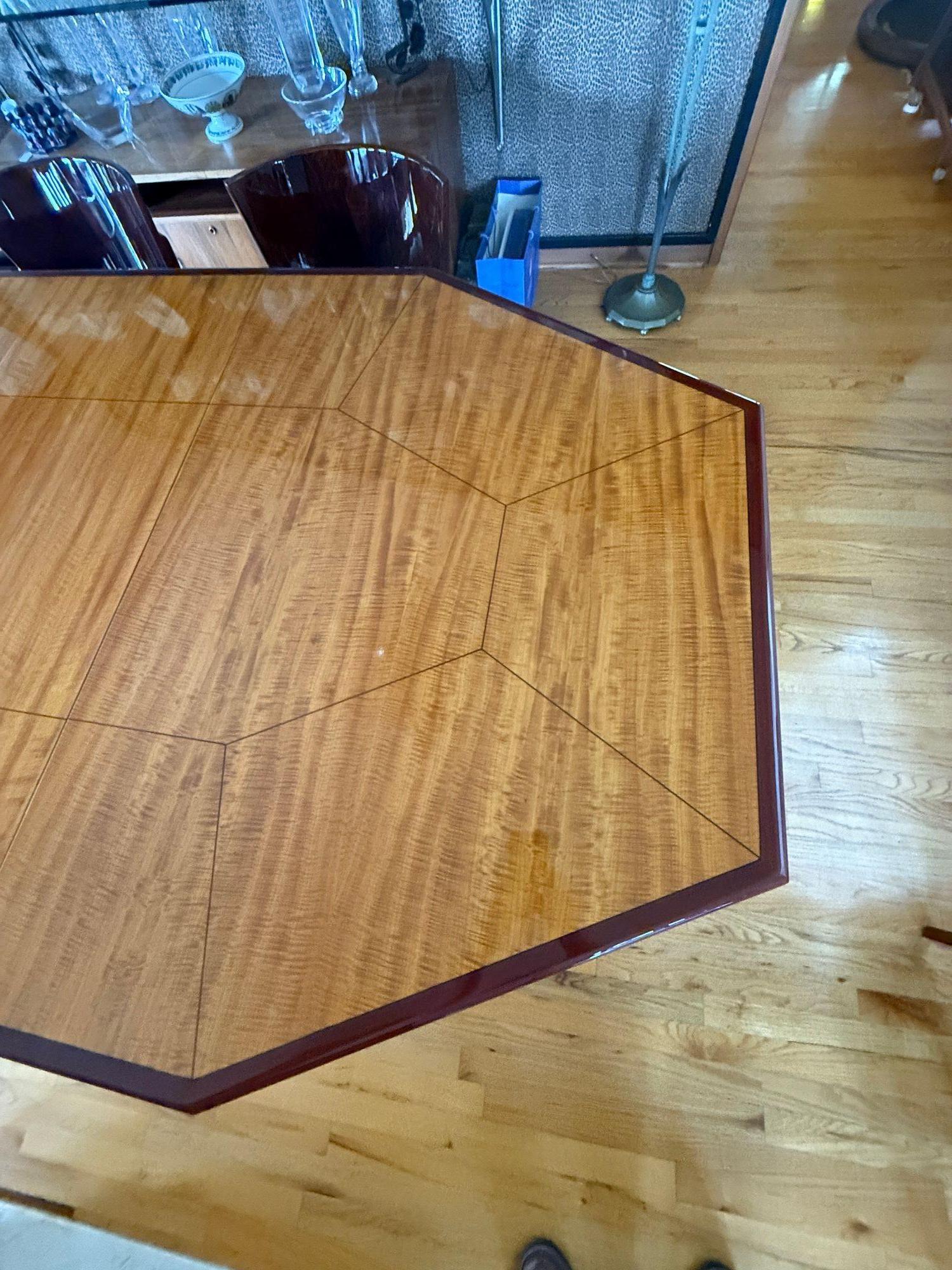 1930's French Art Deco Dining Set In Good Condition For Sale In Los Angeles, CA