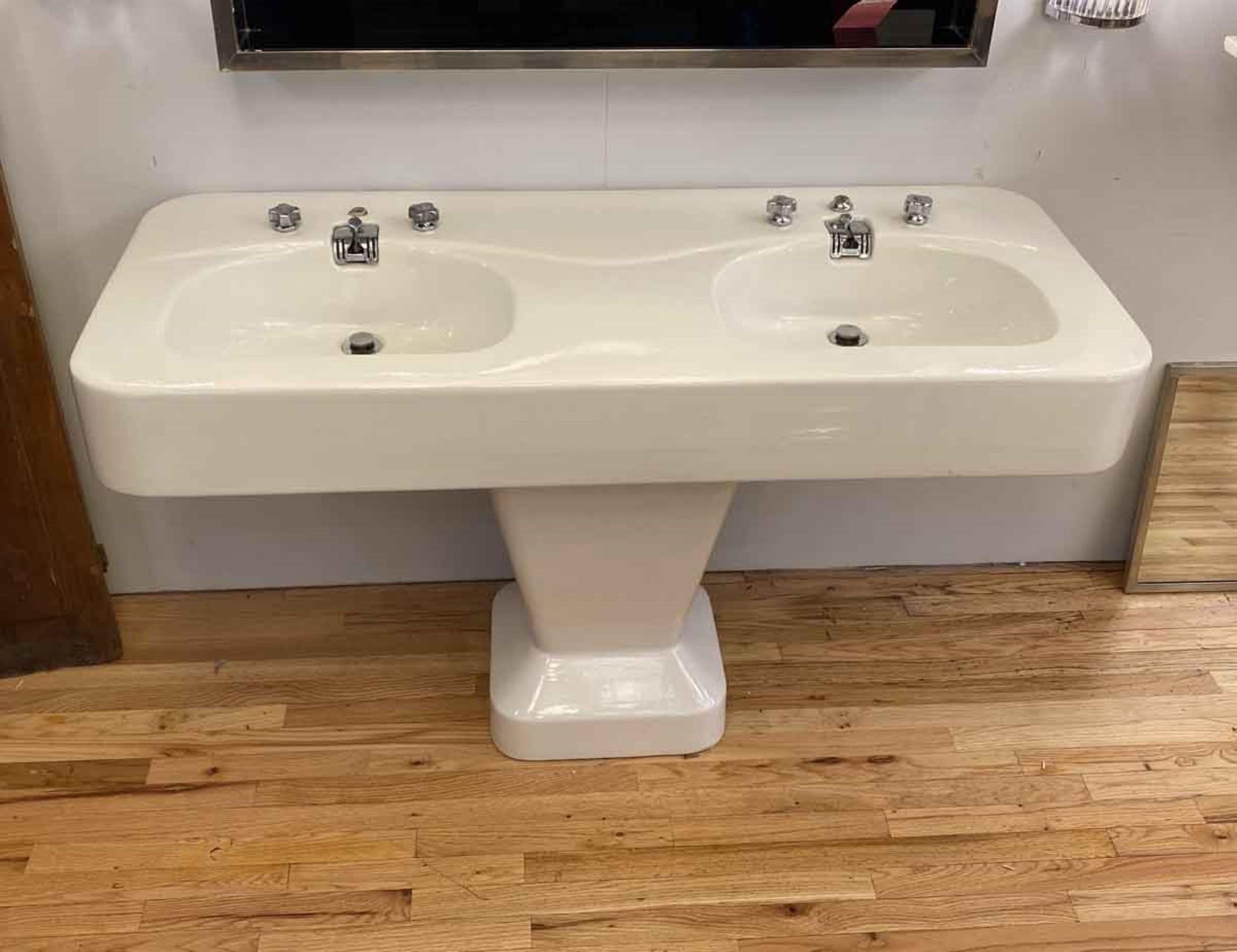 double pedestal vanity
