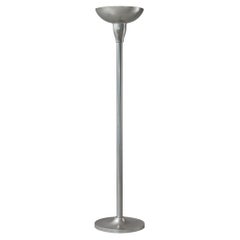 Lampadaire Art Déco français des années 1930 en aluminium