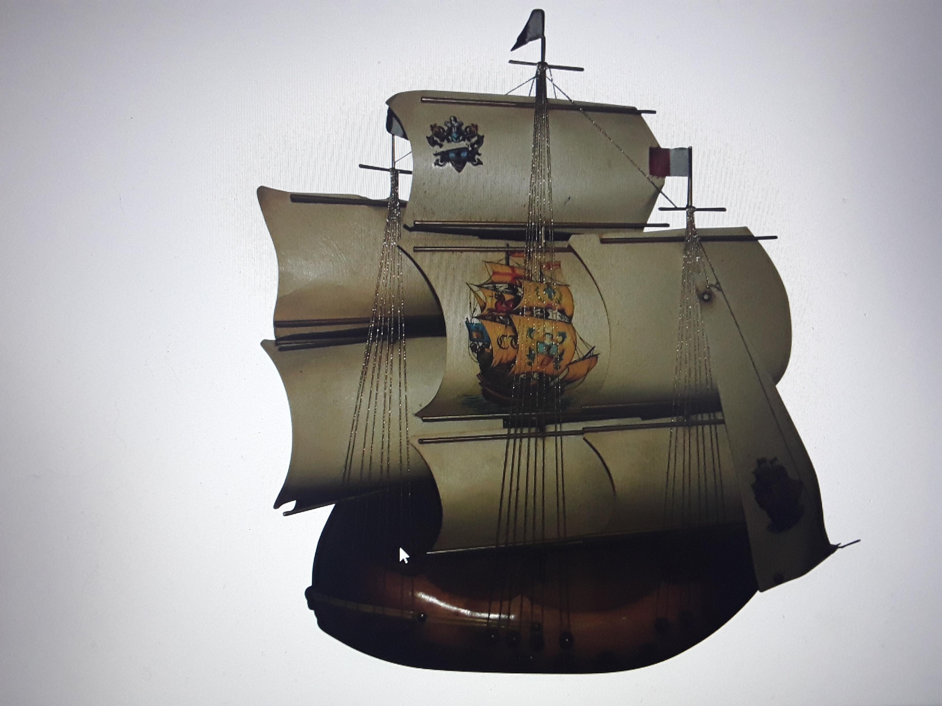Lampe d'appoint à poser en bois sculpté pour bateau/ navire/ galeon Art Déco français des années 1930 en vente 8