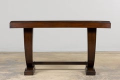 1930s French Art Deco Mahogany Console Table