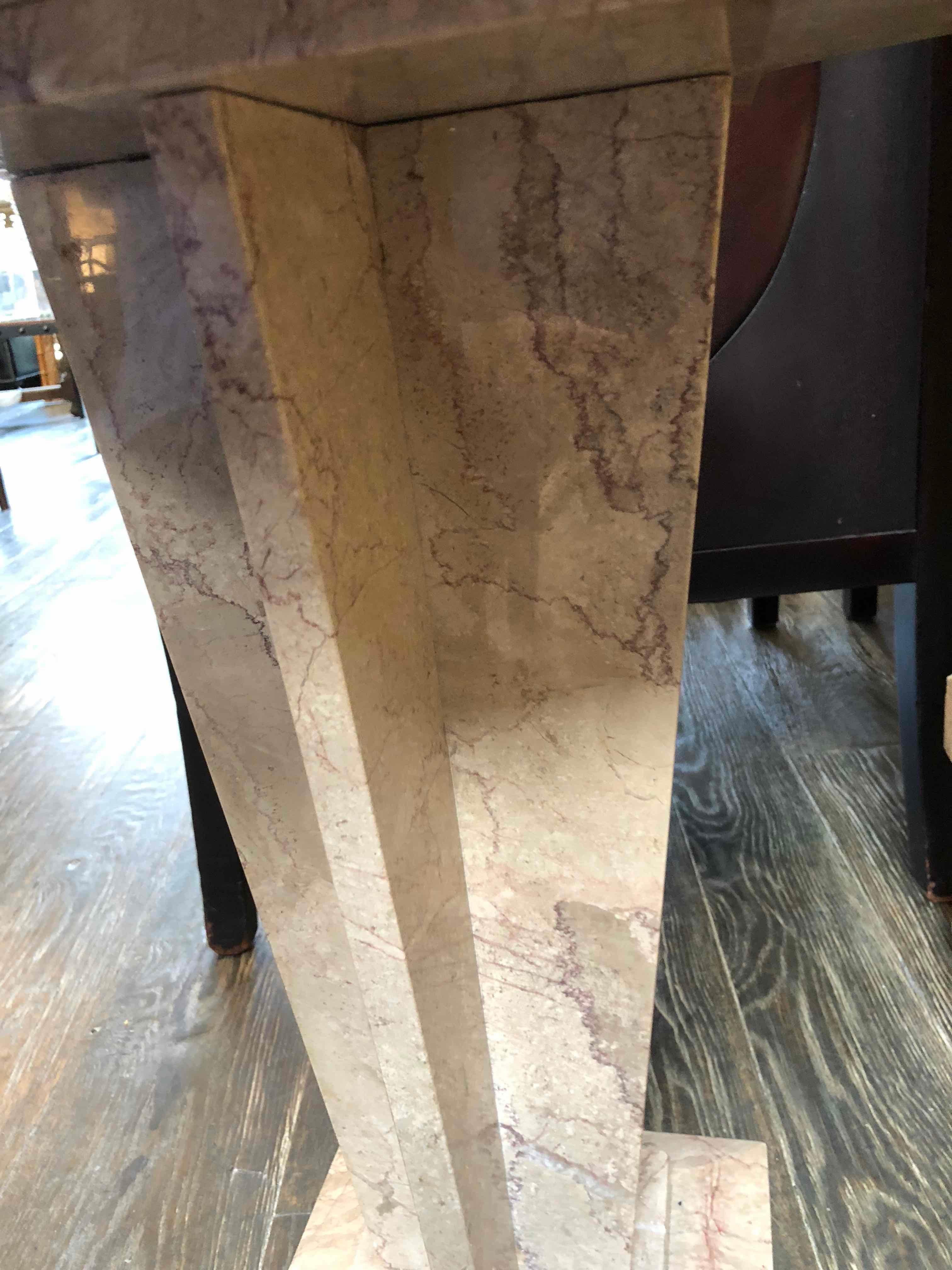 1930s French Art Deco Marble Side End or Coffee Table In Good Condition In Los Angeles, CA