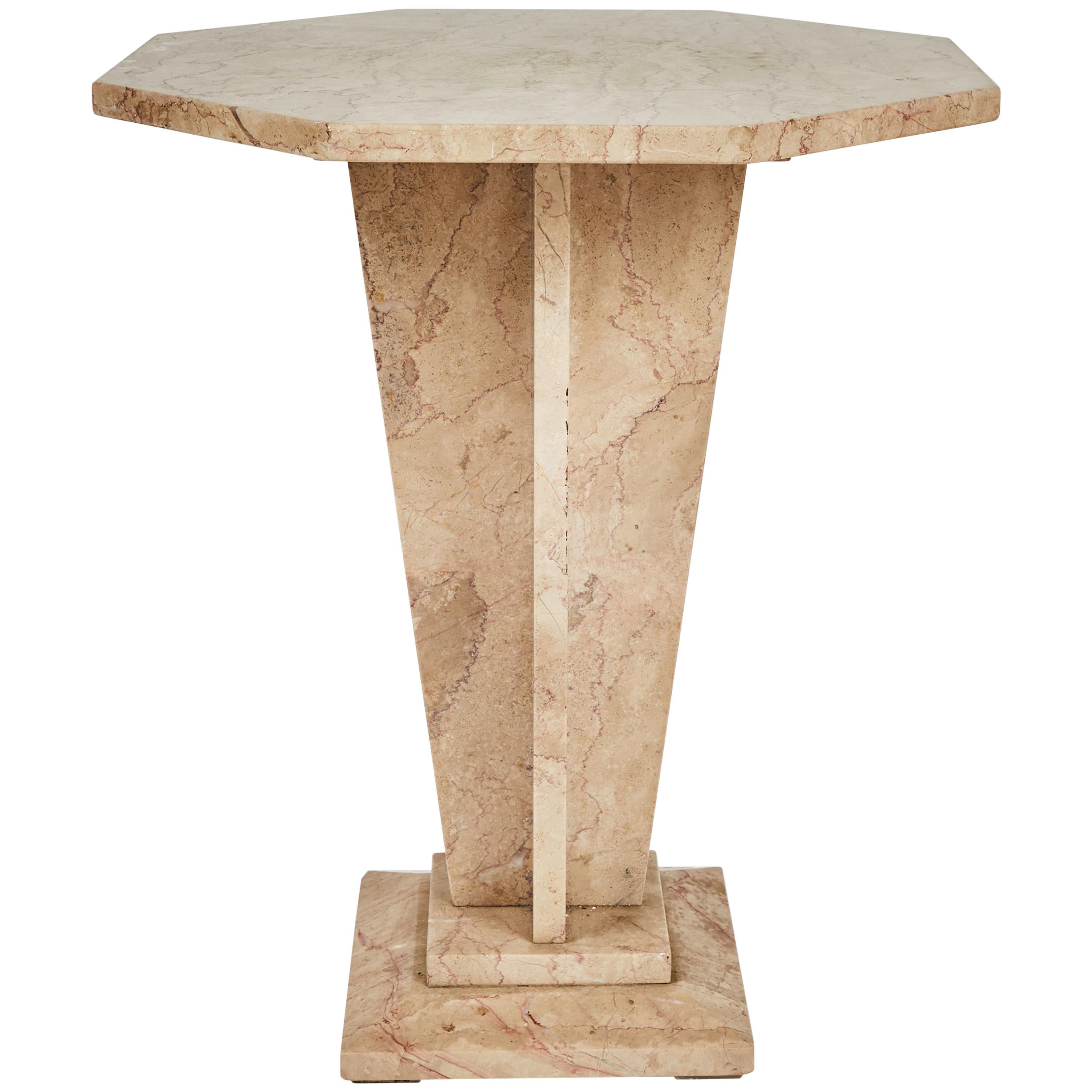 1930s French Art Deco Marble Side End or Coffee Table