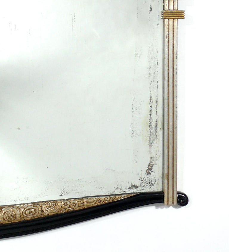 Gilt 1930s French Art Deco Mirror For Sale