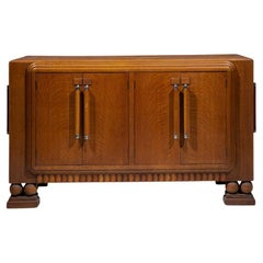 Aparador francés Art Decó de roble de los años 30