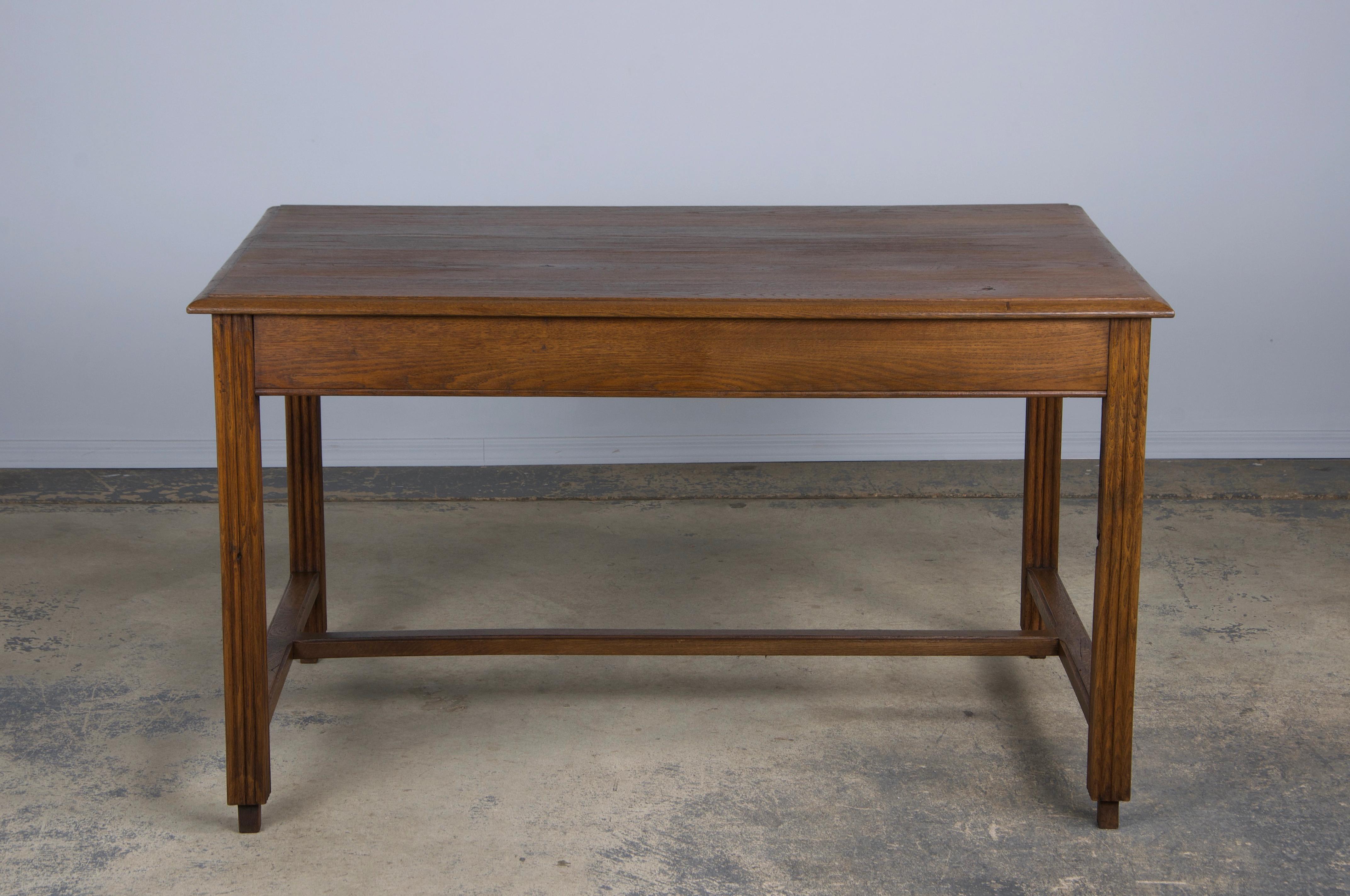 Bureau Art déco français en chêne des années 1930 en vente 6