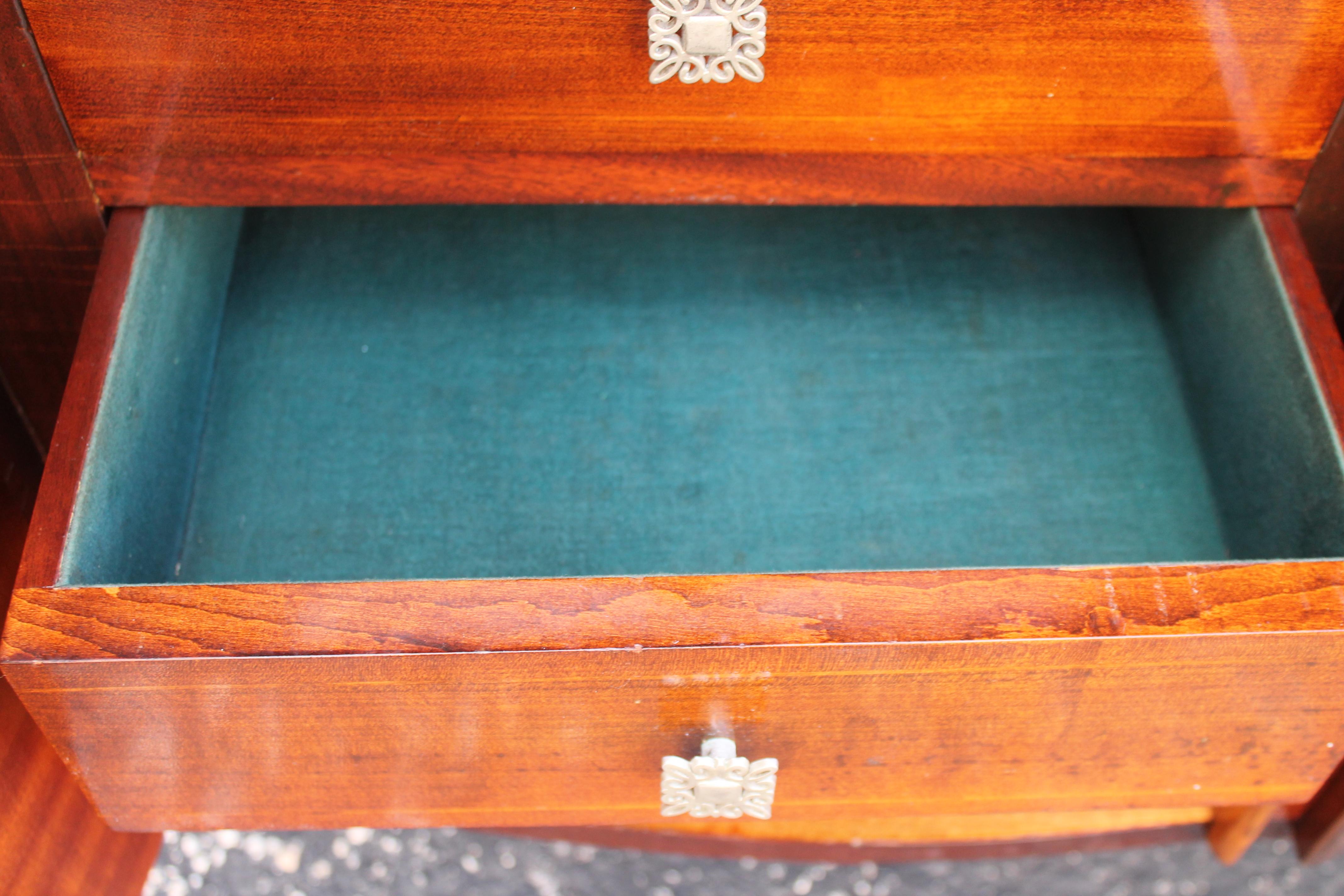 Buffet Art Deco francese del 1930 in palissandro/ M.M.P. Intarsio di sirene stile Jules Leleu in vendita 8