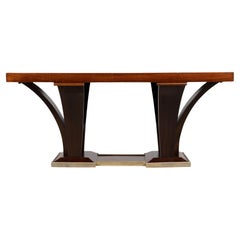 French Art Deco Dining Table in Rosewood, Jules Leleu, 1930s