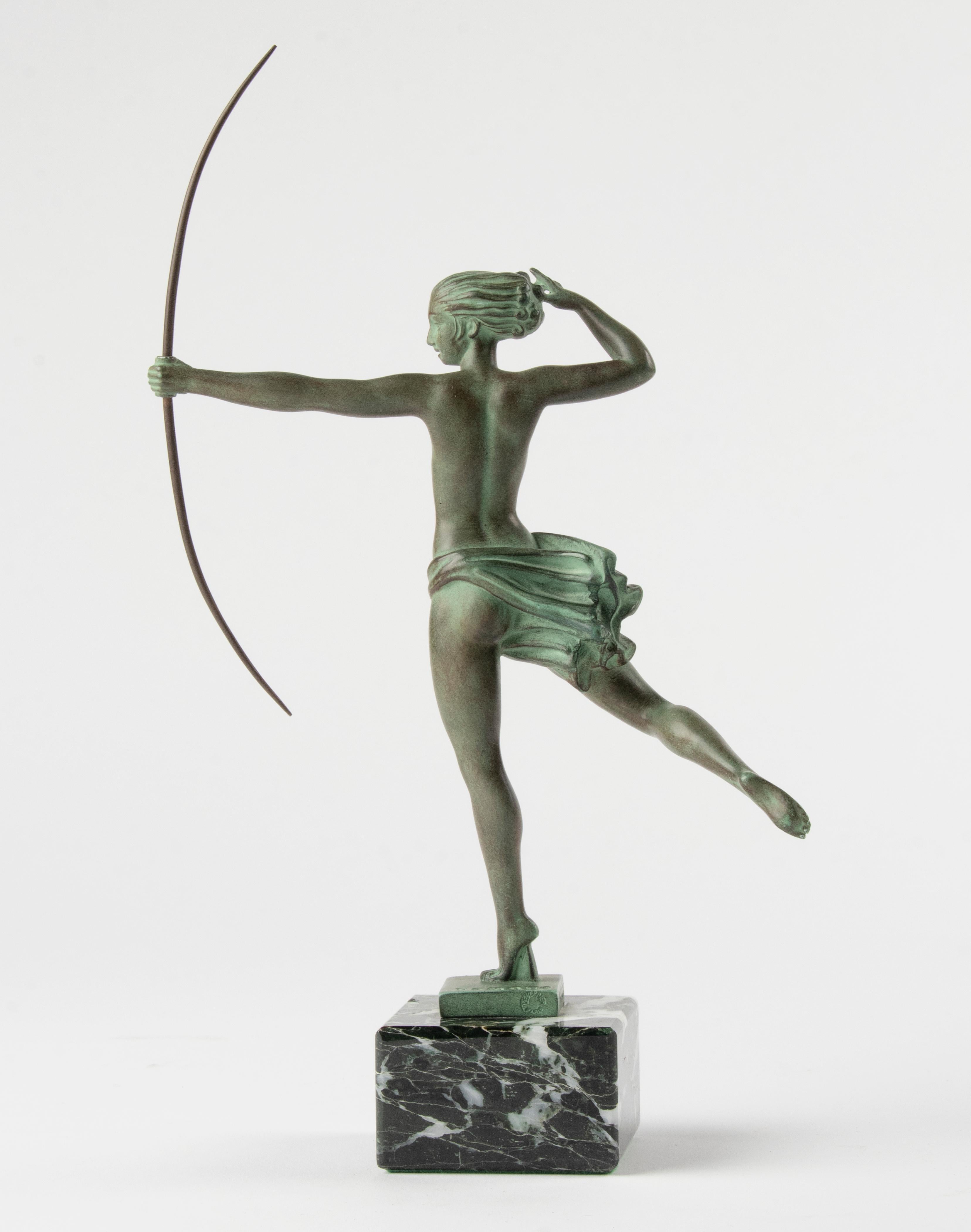 Sculpture Art déco française des années 1930 de Jean de MarCo du Studio Max Le Verrier 8