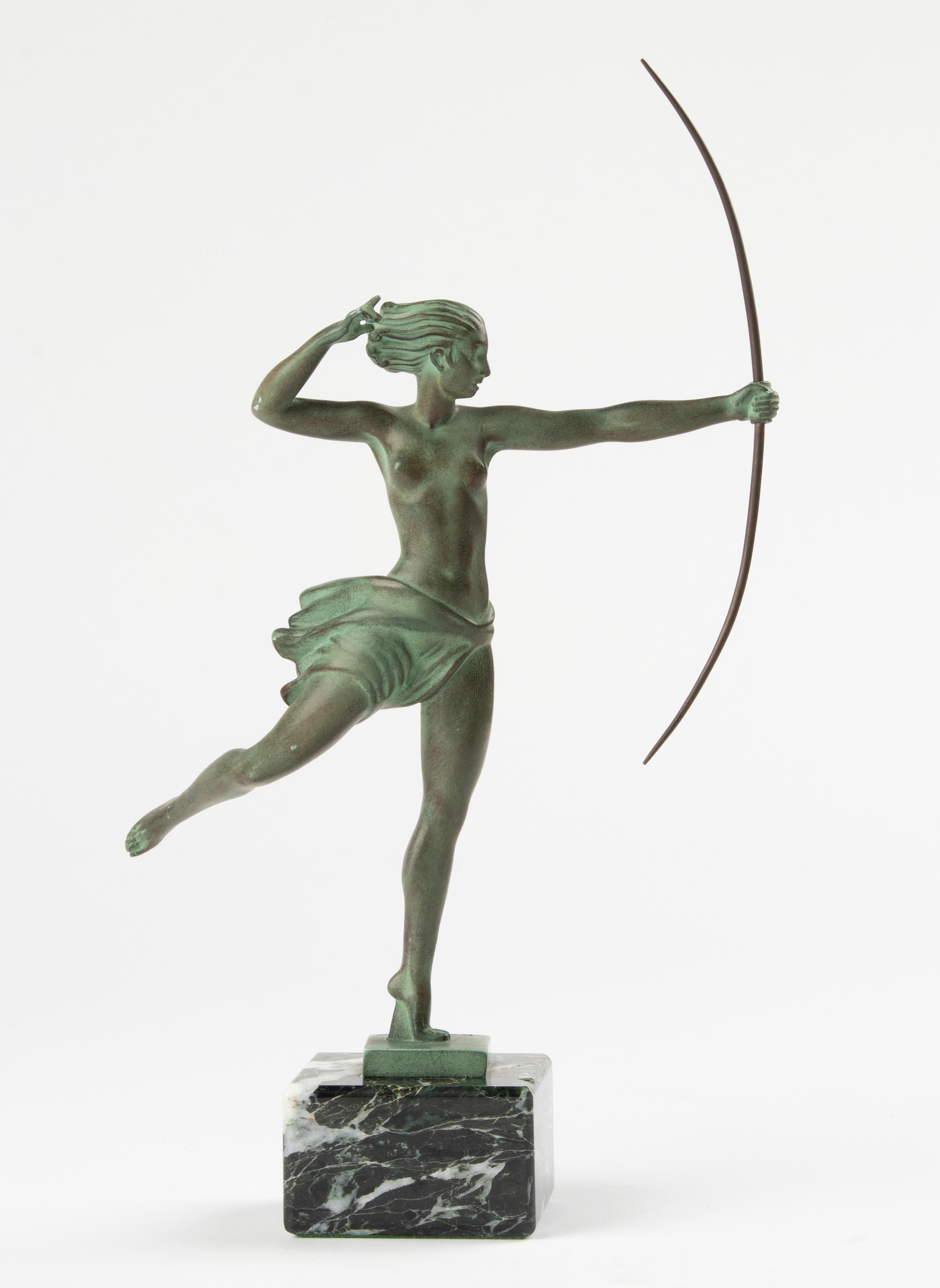 Hand-Crafted 1930's French Art Deco Sculpture by Jean de MarCo from Studio Max Le Verrier