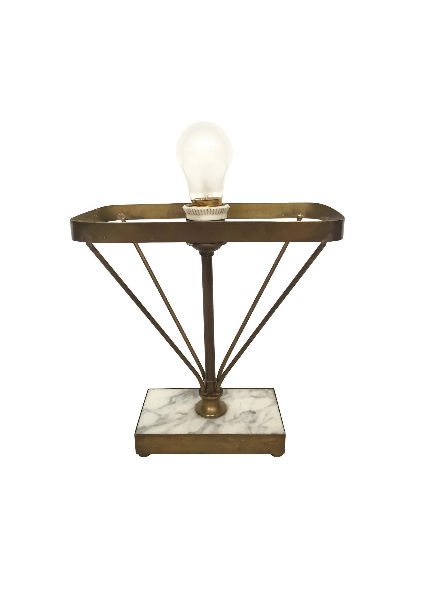 1930s French Art Deco Table Lamp in the Style of Jacques Adnet In Excellent Condition In New York, NY