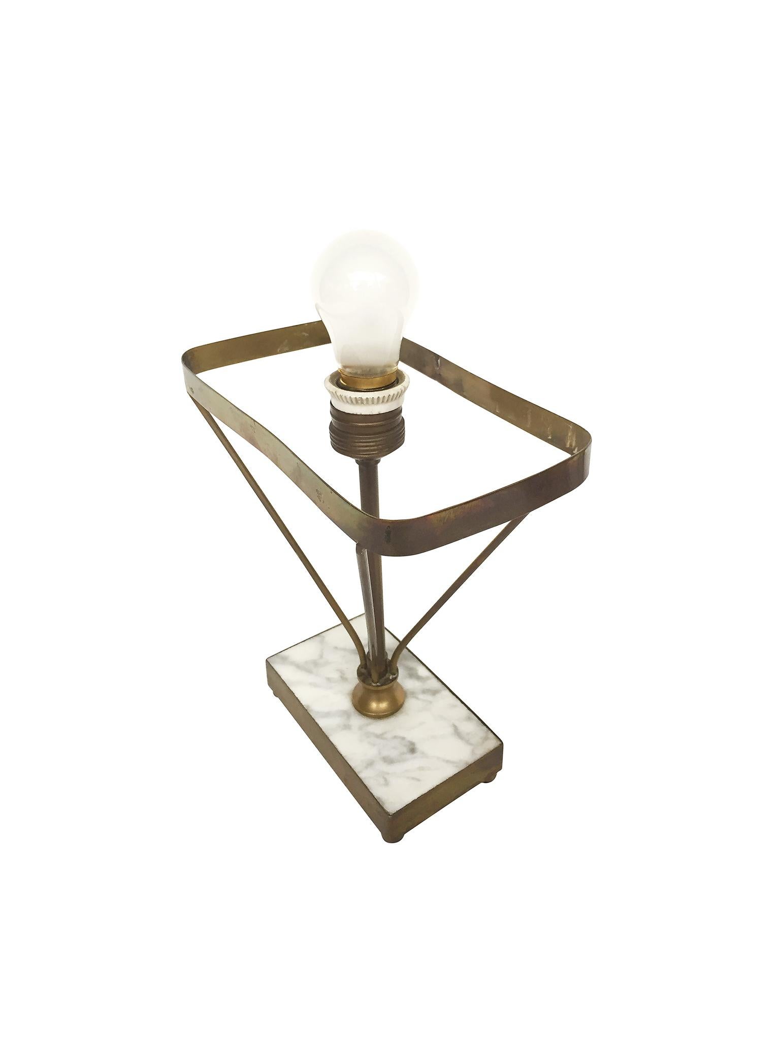 Mid-20th Century 1930s French Art Deco Table Lamp in the Style of Jacques Adnet