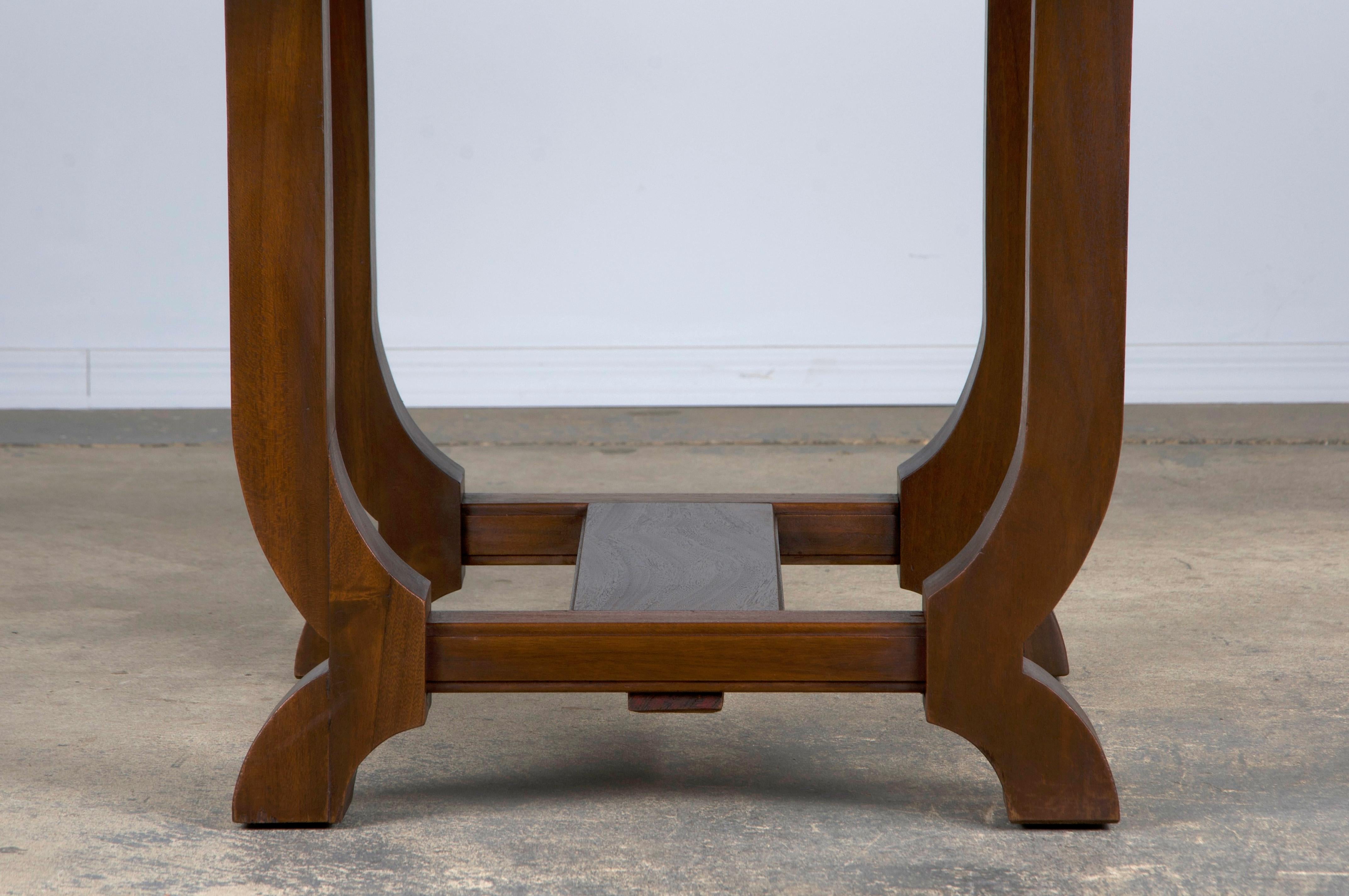 1930s French Art Deco Walnut Dining Table 7