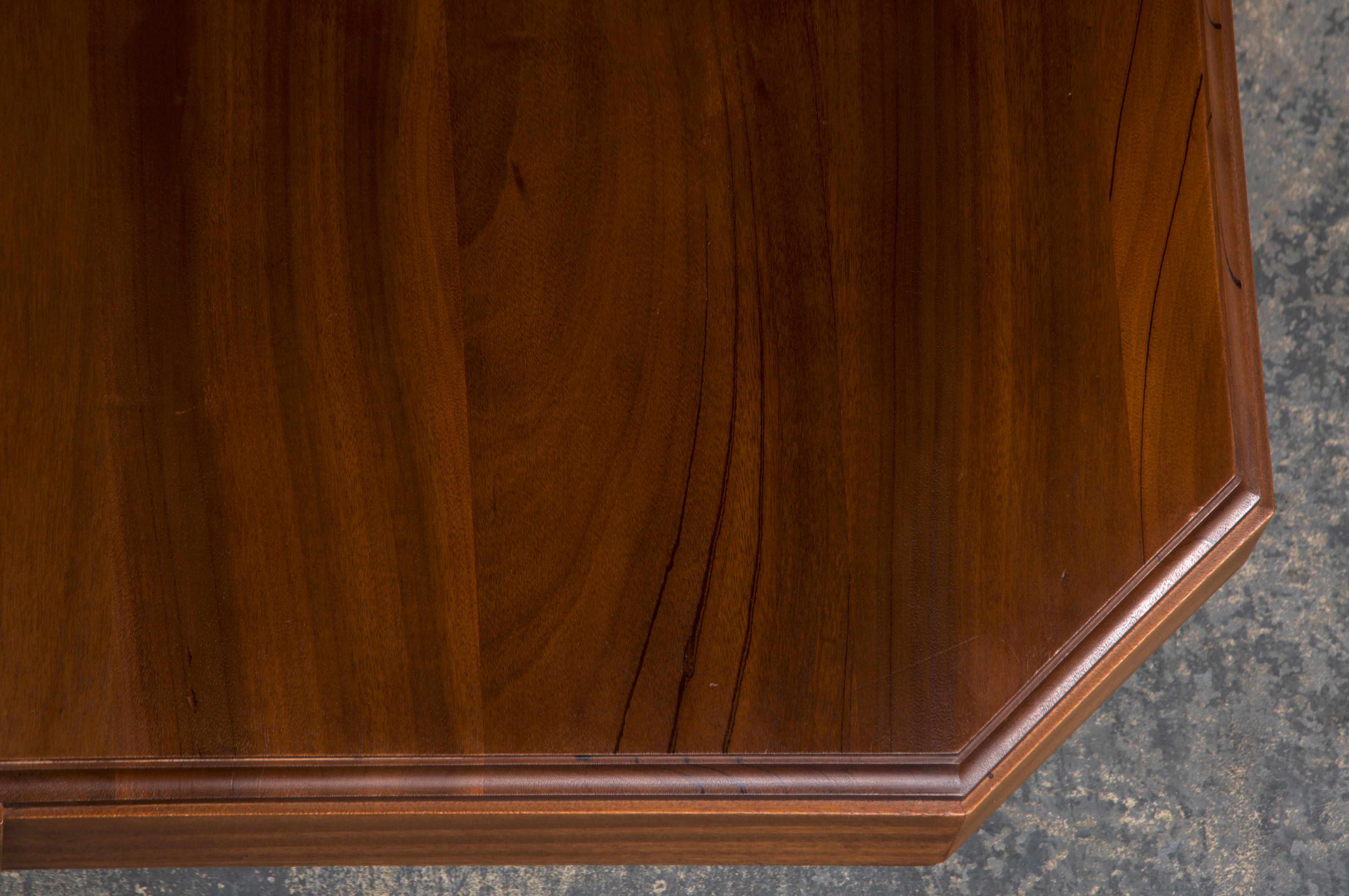 1930s French Art Deco Walnut Dining Table 1