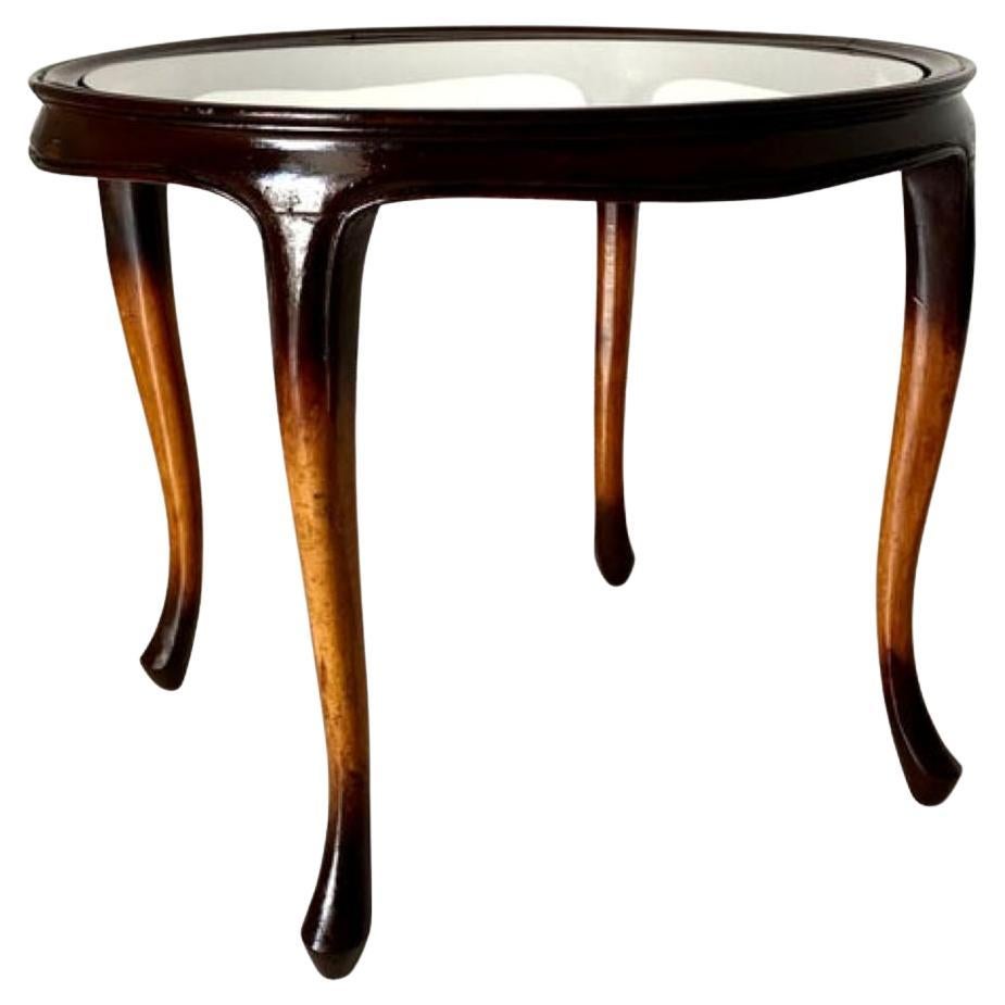1930s French Art Deco Wood Coffee Table For Sale