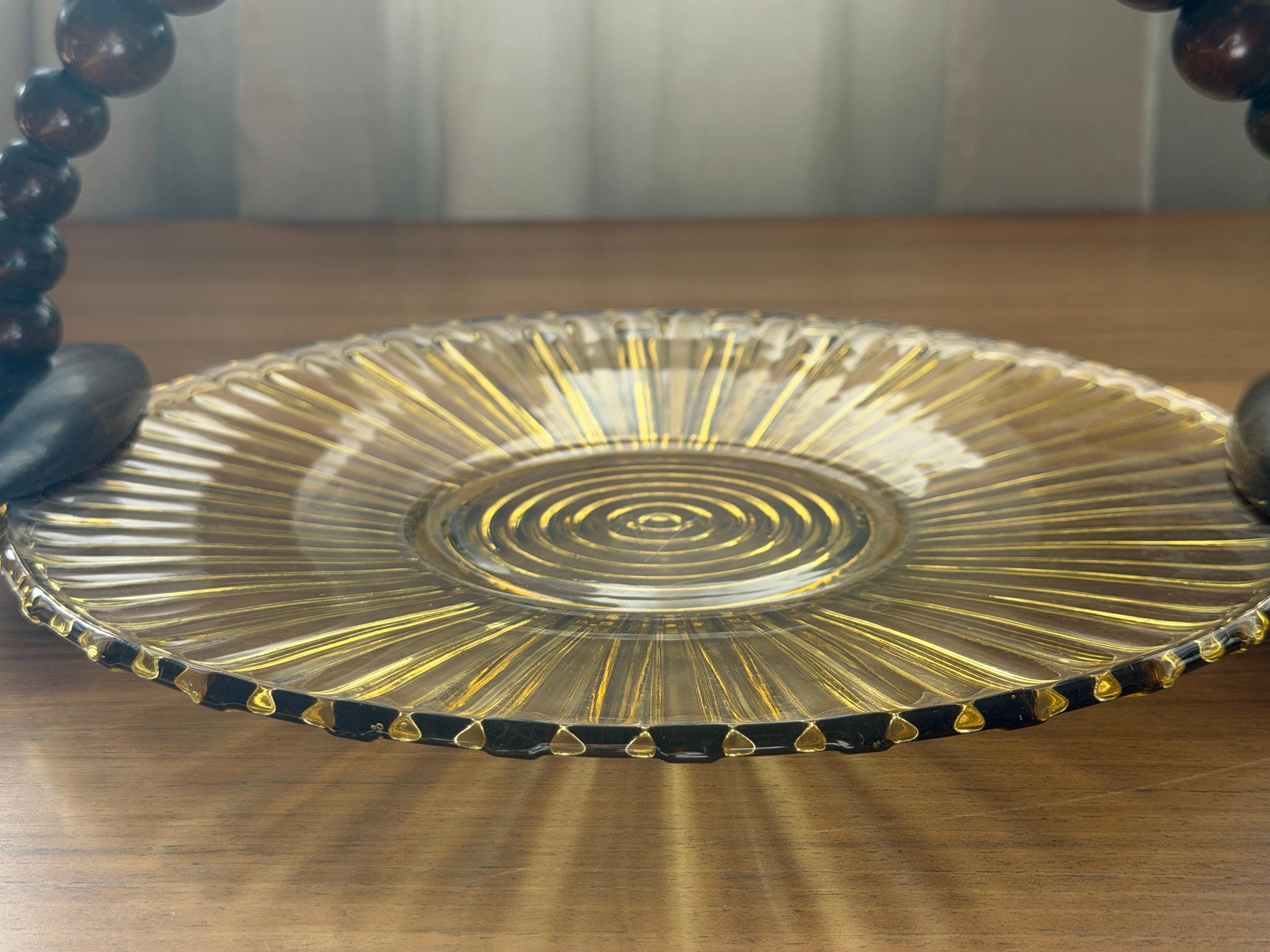 1930's French Art Deco Wooden Vintage Centerpiece im Angebot 4